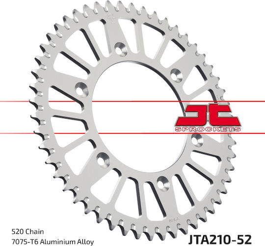 JT Sprockets Γρανάζι Πίσω 52 Δοντιών για Honda CR 125 / XR