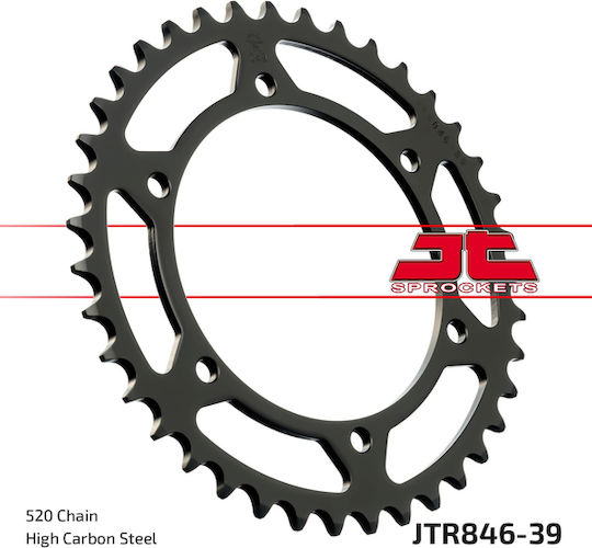 JT Sprockets Γρανάζι Πίσω 39 Δοντιών για Yamaha TDR 250