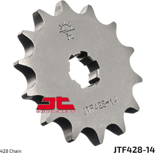 JT Sprockets Vorderes Ritzel 14 Zähne für Suzuki FD 110 Shogun