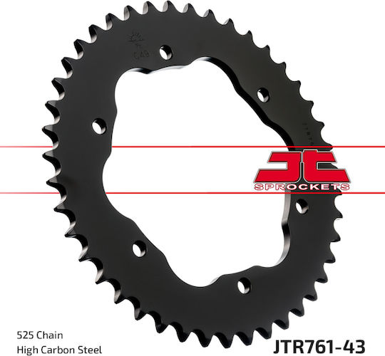 JT Sprockets Pinion spate 43 Dinți pentru Ducati Diavel
