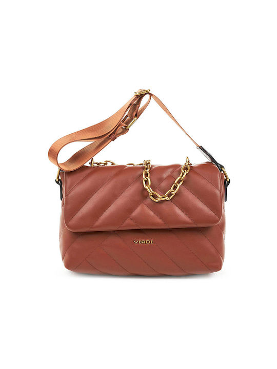 Verde Women's Bag Shoulder Tabac Brown