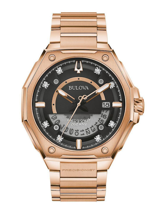 Bulova Precisionist Ρολόι Μπαταρίας με Μεταλλικό Μπρασελέ Bulova Precisionist Ρολόι Μπαταρίας με Μεταλλικό Μπρασελέ