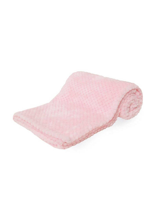 Soft Touch Κουβέρτα Αγκαλιάς & Λίκνου Fleece Ρο...
