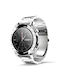 HiFuture FutureGo Pro Stainless Steel 46mm Αδιάβροχο Smartwatch με Παλμογράφο (Ασημί)
