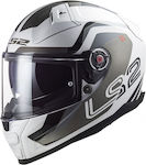 LS2 FF811 Vector II Full Face Helmet with Pinlock ECE 22.06 1500gr Metric White/Titanium/Silver 168112308