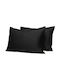 Casa Colori Pillowcase Set with Envelope Cover Black 50x70cm.