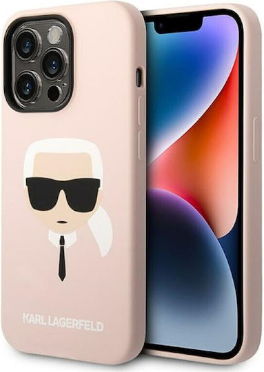 Karl Lagerfeld Karl`s Head Back Cover Plastic / Silicone Light Pinkαι (iPhone 14 Pro Max)
