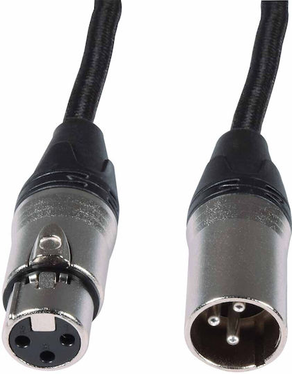 Citronic XLR Cable Male to Female Black 3m 190.267UK