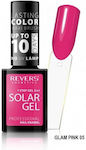 Revers Nail Polish Solar Gel Ημιμονιμο Βερνικι 05 Glam Pink