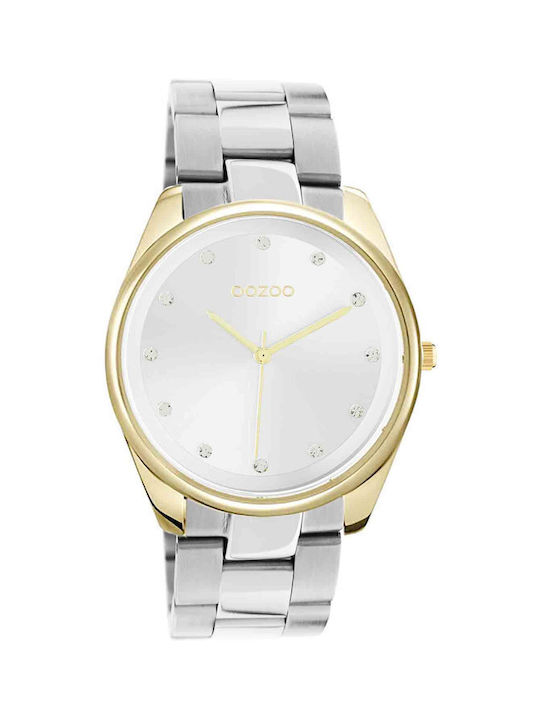 Oozoo Timepieces Uhr mit Silber Metallarmband
