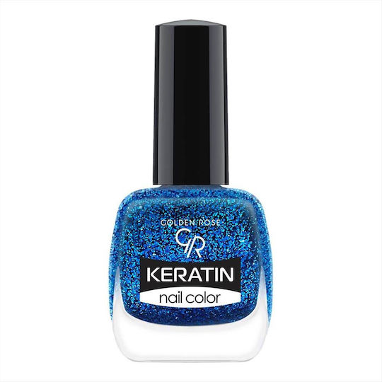 Golden Rose Keratin Nagellack Blau 413 10.5ml