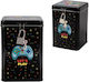 Total Gift Let's Play Children's Money Box Metal Black 10.6x10.6x15.3cm