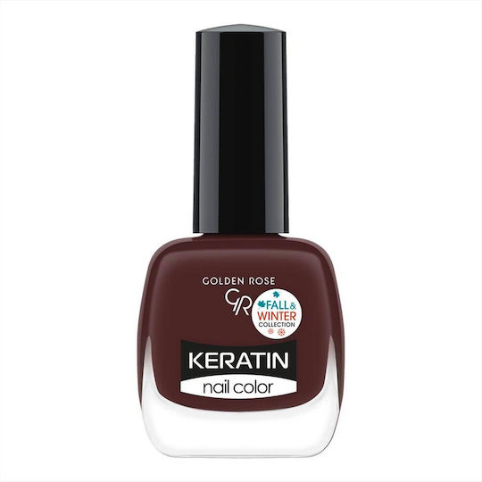 Golden Rose Keratin Glossy Brown Nail Polish 216 10.5ml