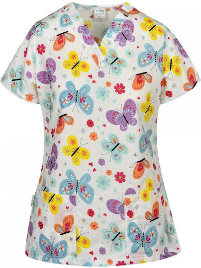 B-Well Bambina Women's Multicolour Medical Blouse
