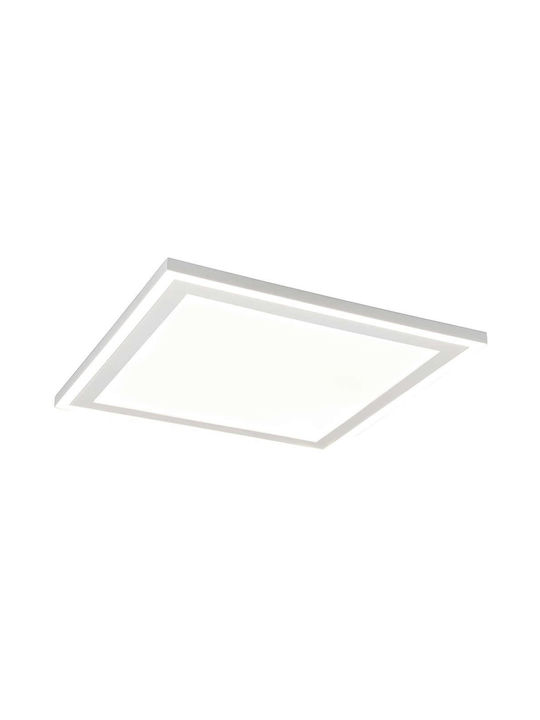 Trio Lighting Carus Μοντέρνα Πλαστική Πλαφονιέρα Οροφής με Ενσωματωμένο LED σε Λευκό χρώμα 43cm