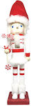 Christmas Nutcracker Wooden Christmas Nutcracker White