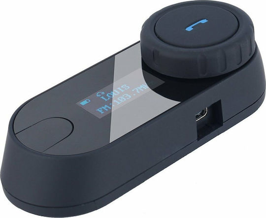 FreedConn T-COM SC Sistem de comunicare pentru motociclete cu un singur căști cu Bluetooth