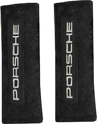 Race Axion Μαξιλαράκια Ζώνης Αυτοκινήτου Porsche Μαύρα 2τμχ
