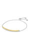 Michael Kors Premium Women's Bracelet Riviera made of Silver Gold Plated with Zircon