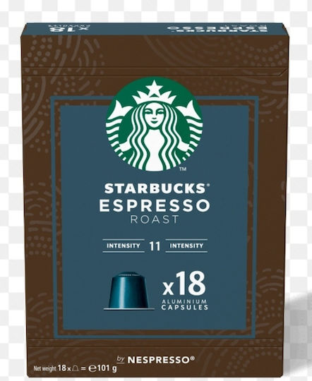 Starbucks Capsule Espresso Roast Compatibile cu Mașina Nespresso 18capace