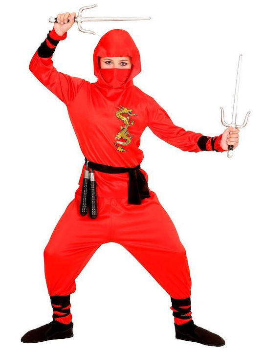 Αποκριάτικη Παιδική Στολή Κόκκινος Dragon Ninja
