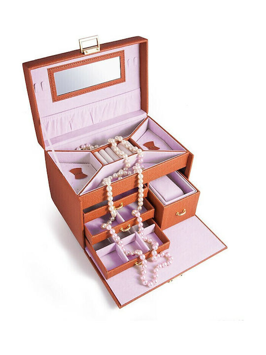 Brown Jewellery Box 24x16x17cm