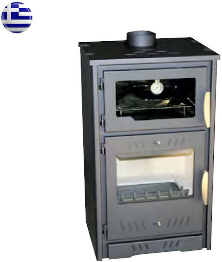 Gavrilas SA420 Χαλύβδινη Ξυλόσομπα 14.14kW Γκρι