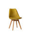 Demy Kitchen Velvet Chair Lime 49x54x83cm