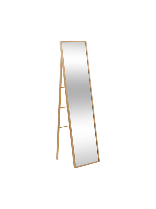 5Five Floor Mirror with Beige Wooden Frame 160x41cm