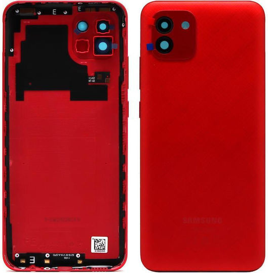 Samsung Καπάκι Μπαταρίας Κόκκινο για Galaxy A03