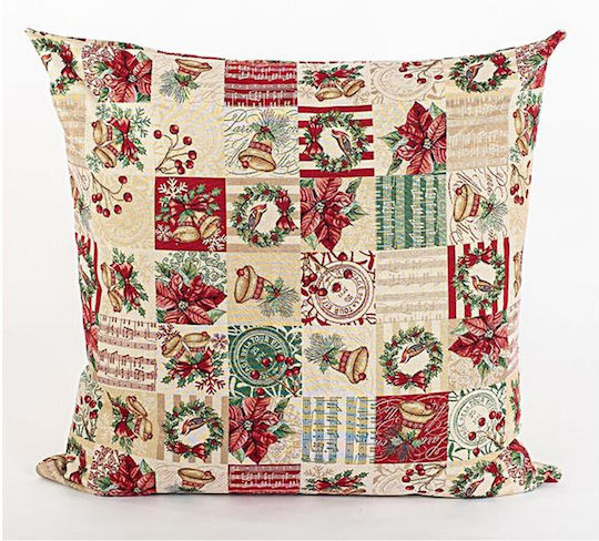 Eurolamp Christmas Decorative Pillow Square Multicolour 75x75cm