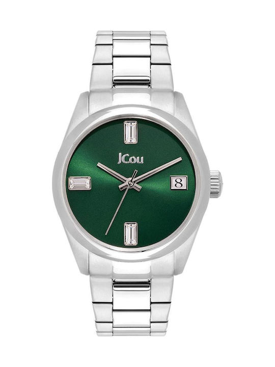 Jcou Emerald II Women's Watch with Silver Metal...