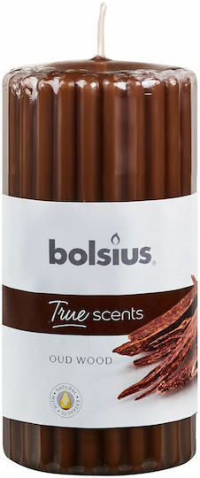 Bolsius Ароматна Свещ с Аромат Дървесина Oud 6x12см