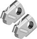 Motowolf 3517MDL Handlebar Spacers 22mm Silver