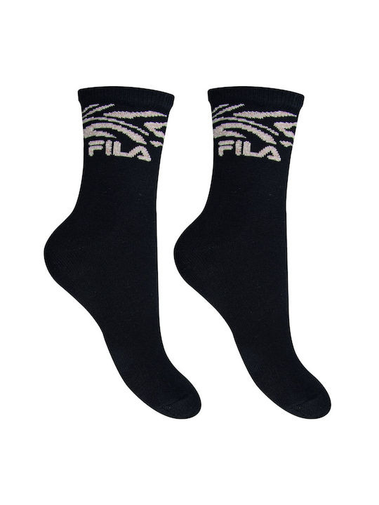 Fila Plain Αθλητικές Κάλτσες Μαύρες 1 Ζεύγος