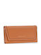 Large Women's Wallet Classic Tabac Brown