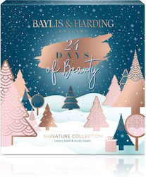 Baylis & Harding 24 Days Of Beauty Signature Collection Advent Calendar Σετ Περιποίησης για Καθαρισμό Σώματος με Άλατα Μπάνιου , Αφρόλουτρο , Κρέμα Σώματος & Κρέμα Χεριών 540ml