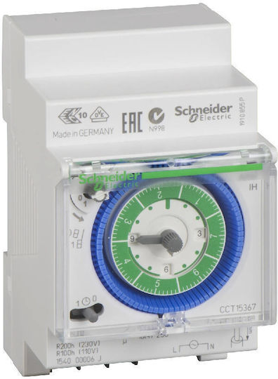 Schneider Electric Acti 9 IH Analog Time Delay Relay Weekly With Standby 200 Hours