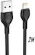 XO NB200 USB to Lightning Cable Μαύρο 2m (16.00...