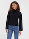 Vero Moda Women's Long Sleeve Sweater Turtleneck Black