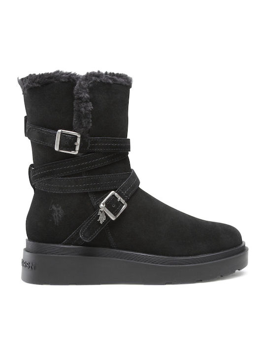 Penny Suede Γυναικεία Chelsea Μποτάκια Μαύρα
