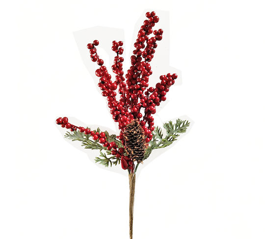 Zaros Christmas Decorative Branch 33cm Berry wreath