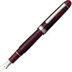 Pix Platinum 3776 Century Rhodium Burgundy stilou F Fine