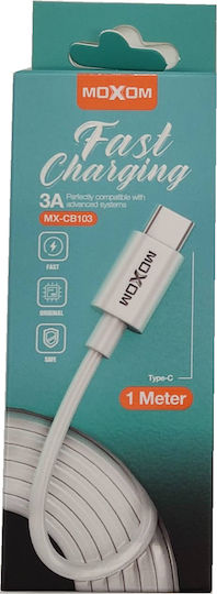 Moxom MX-CB103 USB 2.0 Cable USB-C male - USB-A White 1m