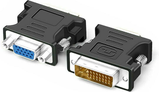Powertech Конвертор VGA женски към DVI-I мъжки Черен 1бр CAB-G035