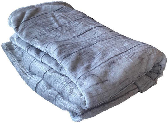 TnS Super Soft Κουβέρτα Fleece Μονή 150x220εκ. Γκρι