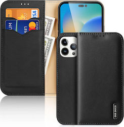 Dux Ducis Hivo Портмоне Кожа Черен (iPhone 14 P...