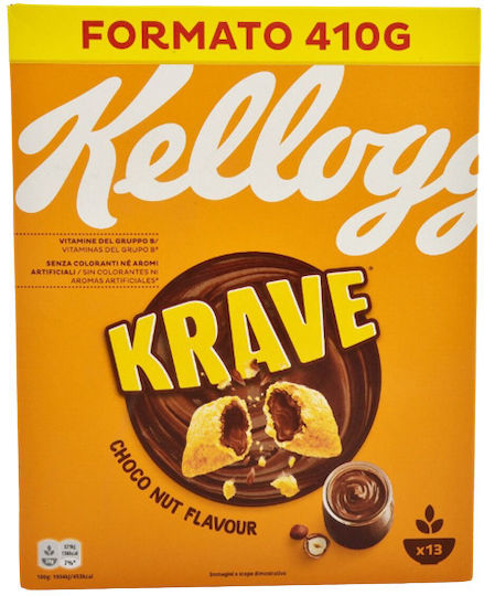 Kellogg's Δημητριακά Krave Choco Nut 410gr