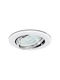 Vivalux Rund Metallisch Einbau Spot mit integriertem LED Silber 8.3x8.3cm. 1Stück