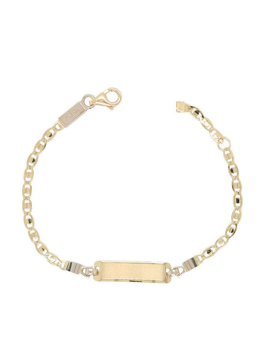 Mertzios.gr Kinderarmband ID aus Gold 14K